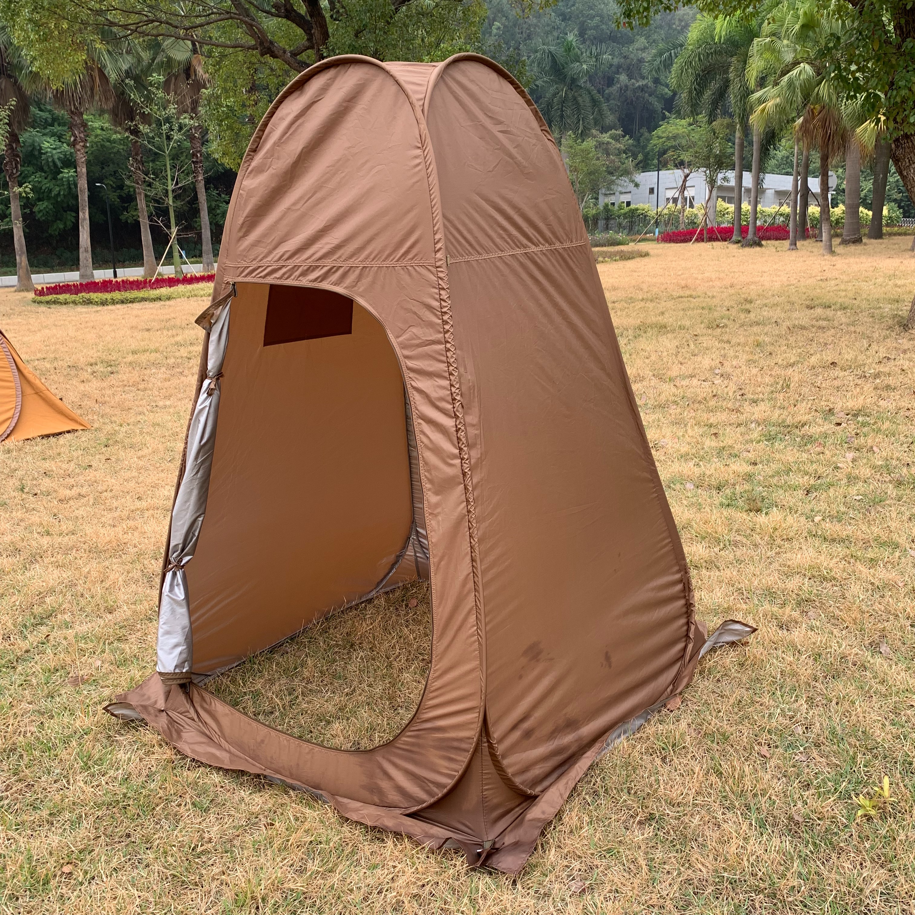 Outdoor multi-functional waterproof, windproof, rainproof, lightweight and quick installation, moisture-proof and windproof, single-person changing room and toilet tent details Picture