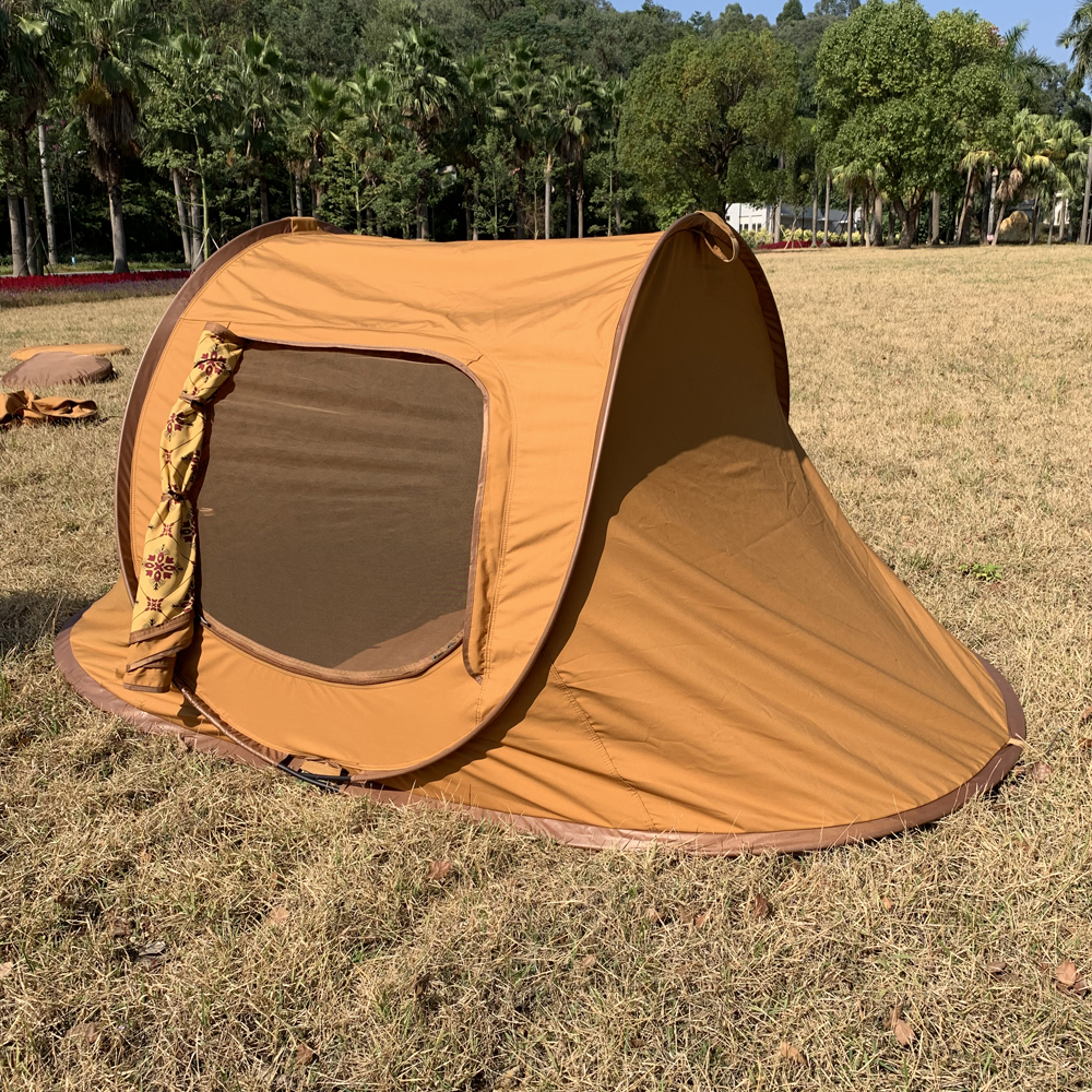 Camping: A high-quality two-person outdoor multi-functional waterproof, wind-resistant and rainproof tent with quick installation