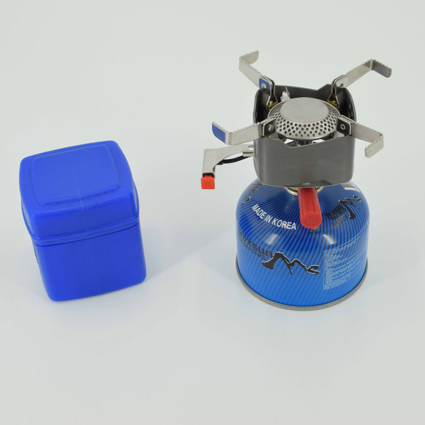 Small burner heads for outdoor camping and picnic stoves