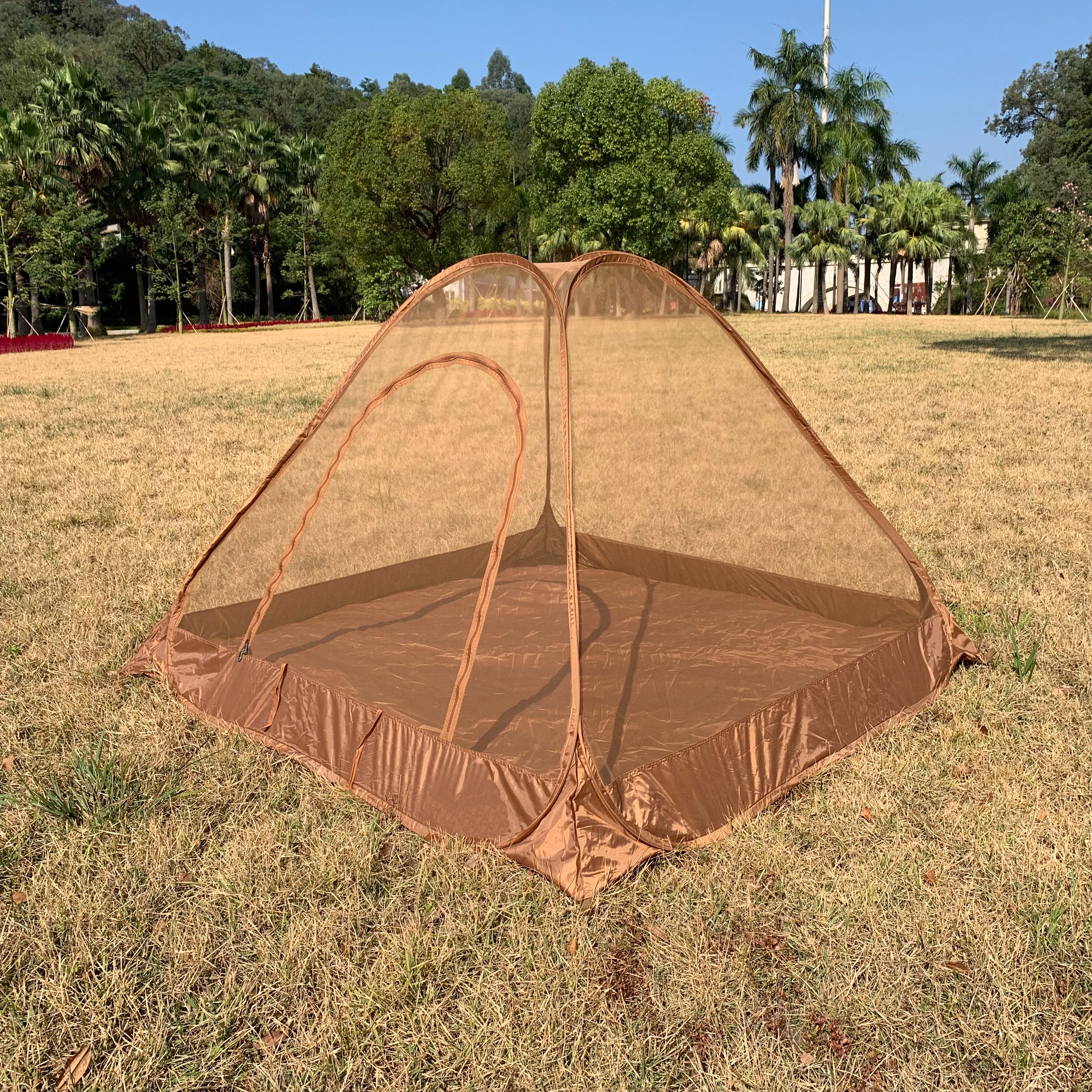 Quick installation of mosquito nets and mosquito-proof tents for two people camping in the wild details Picture