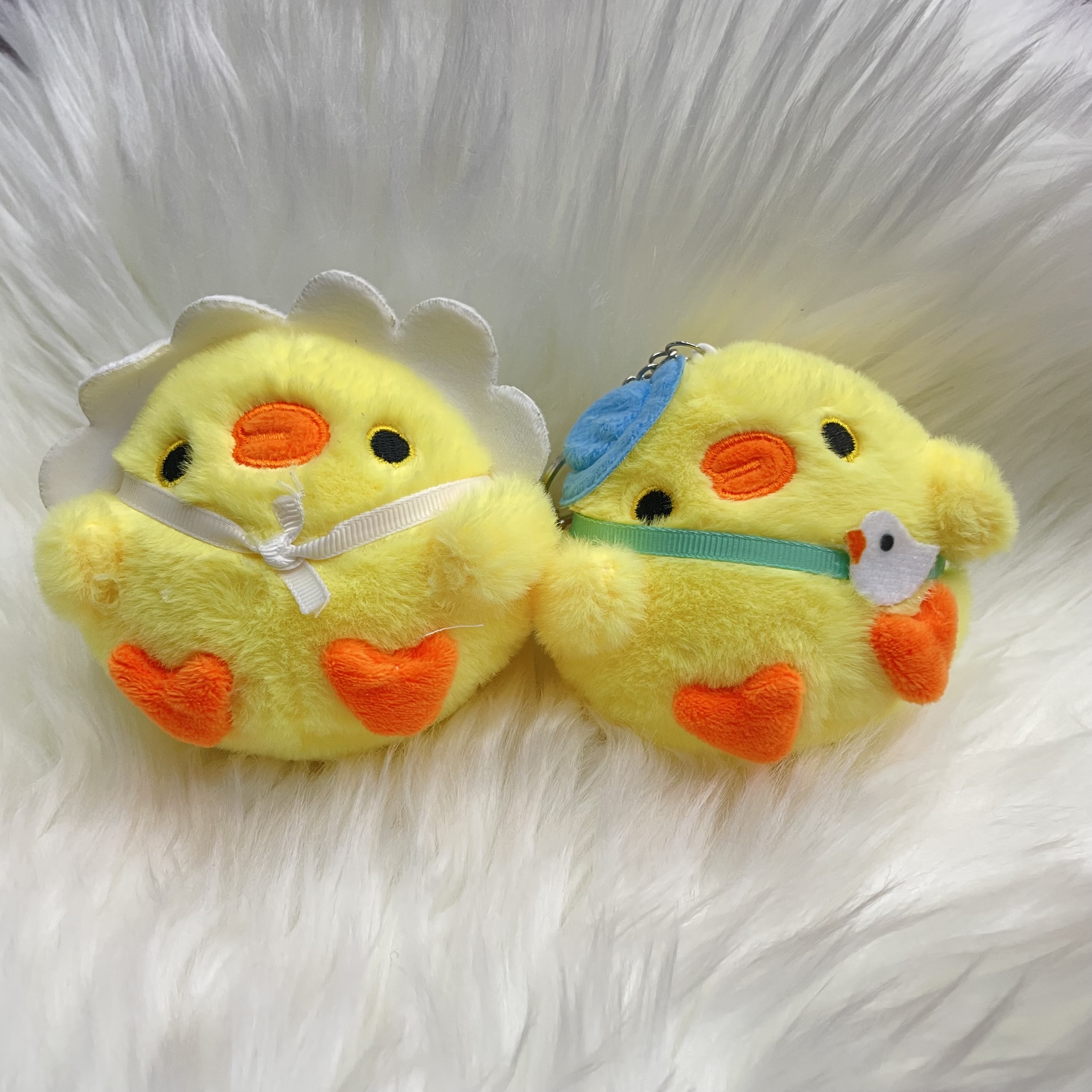 New cute cartoon chicken plush toy figurines, DIY creative handcrafted accessories, hat accessories and accessories
