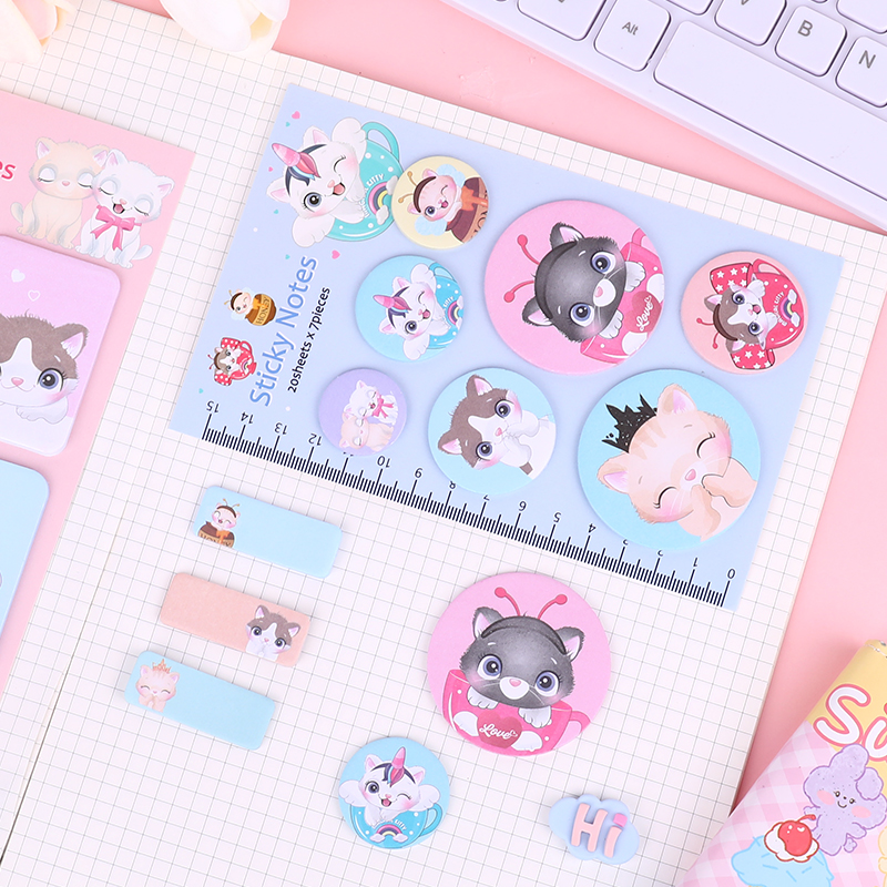 weibo Weibo Creative Sticky Notes: Cute animal-shaped sticky Notes, Cartoon N-time sticky Notes, and can print logos Specification image
