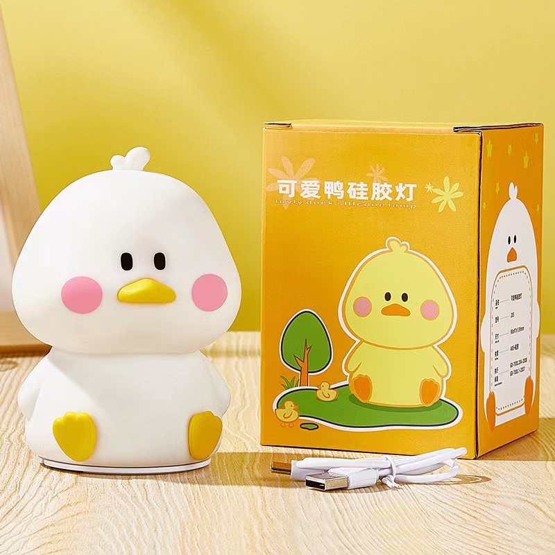 Cute duck-shaped night light toy pat light Item Picture