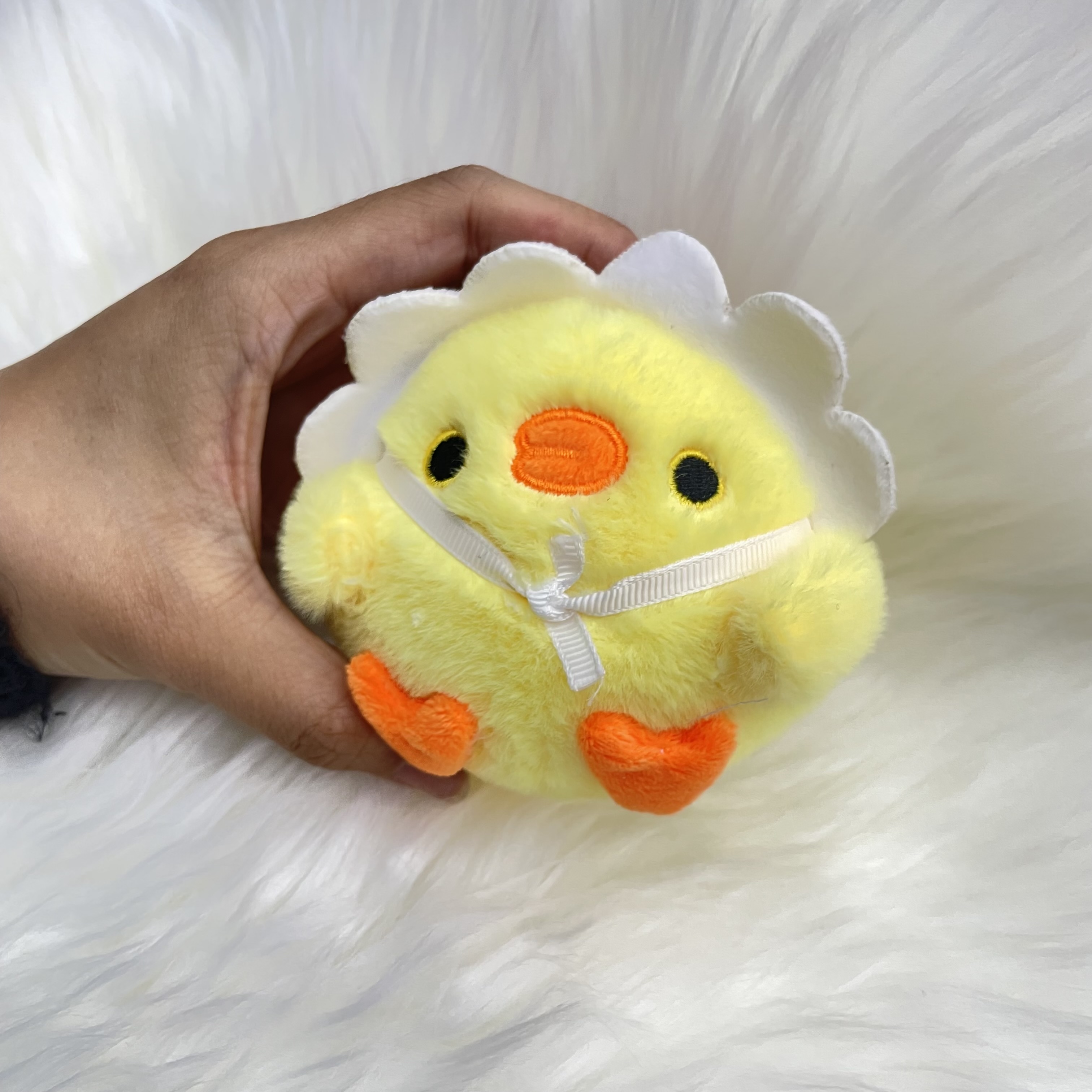 New cute cartoon chicken plush toy figurines, DIY creative handcrafted accessories, hat accessories and accessories Specification image