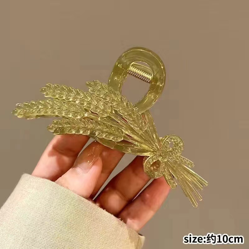 发夹/甜美气质抓夹/马尾夹白底实物图