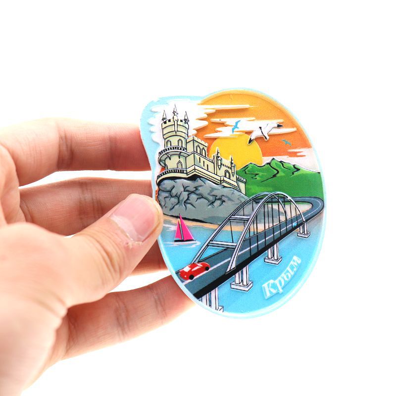 Fabricante personalizado comercio exterior atracciones de rusia recuerdos turísticos de rusia 3D máquina de impresión resina adhesivo refrigerador Application Scenario