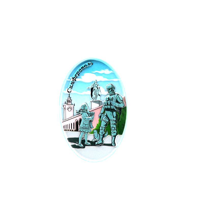 Fabricante personalizado comercio exterior atracciones de rusia recuerdos turísticos de rusia 3D máquina de impresión resina adhesivo refrigerador details Picture