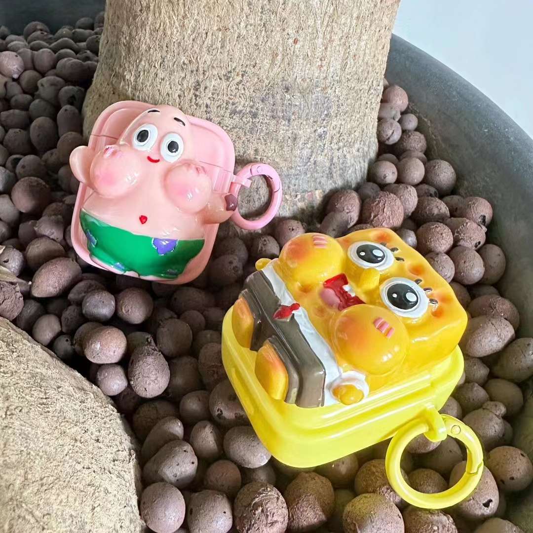 The soft shell of the Bluetooth headset case is pasted with cartoon dolls detail image 16
