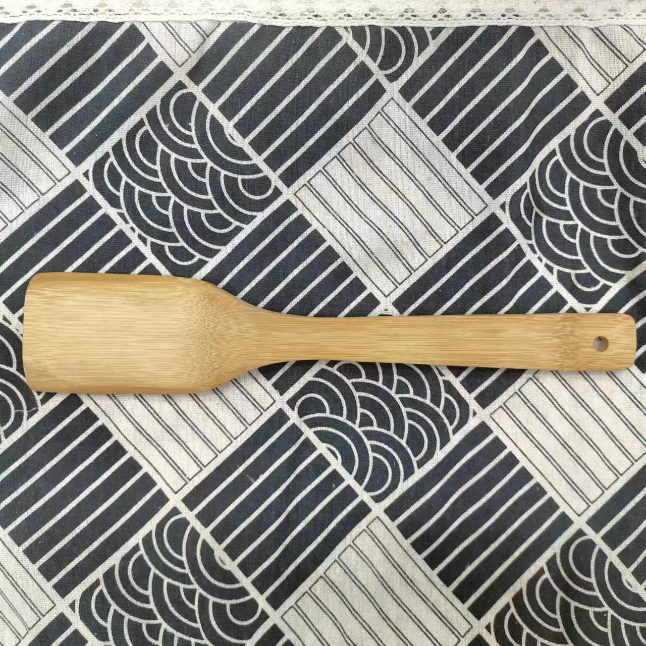 Environmentally friendly, unpainted bamboo spatula, non-stick special cooking spatula, household high-temperature resistant spatula, kitchenware bamboo spatula three-piece set details Picture