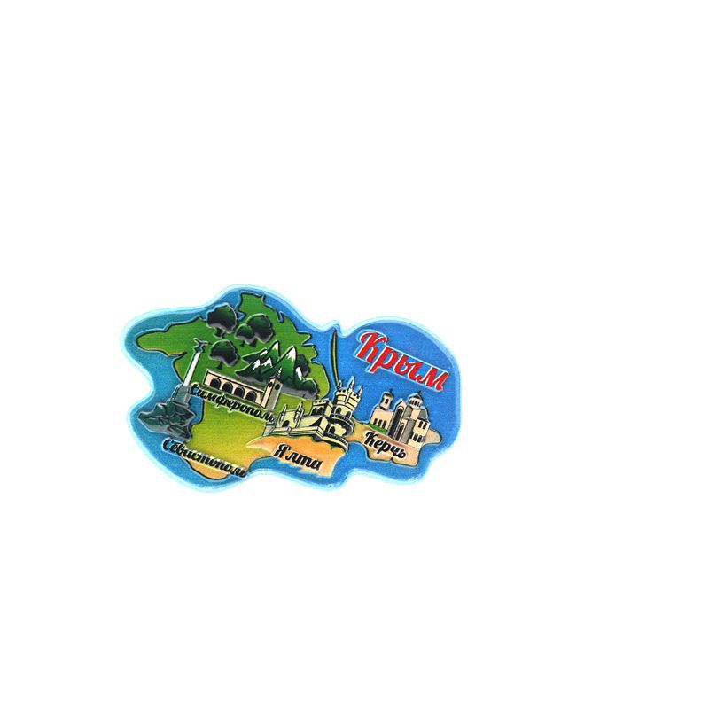 Fabricante personalizado comercio exterior atracciones de rusia recuerdos turísticos de rusia 3D máquina de impresión resina adhesivo refrigerador Specification image