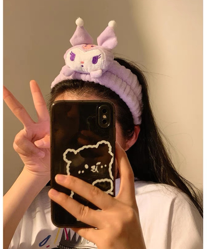 Cartoon Kulomi, Laurel Dog, Melody Sanrio Face Wash And Hair Band Four Colors undefined