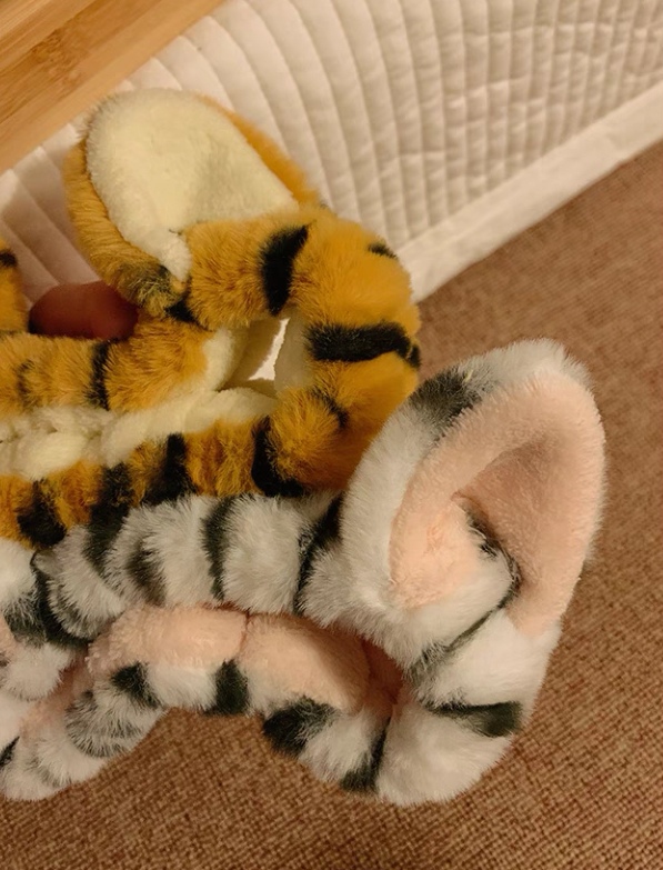 Tiger Print Cat Ear Headband Tiger Headband Yellow White Two Colors undefined