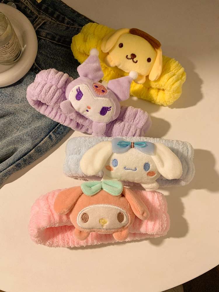 Cartoon Kulomi, Laurel Dog, Melody Sanrio Face Wash And Hair Band Four Colors full figure