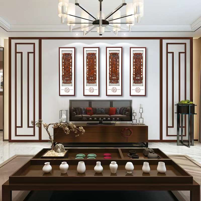 中式装饰/客厅背景/高端场所细节图