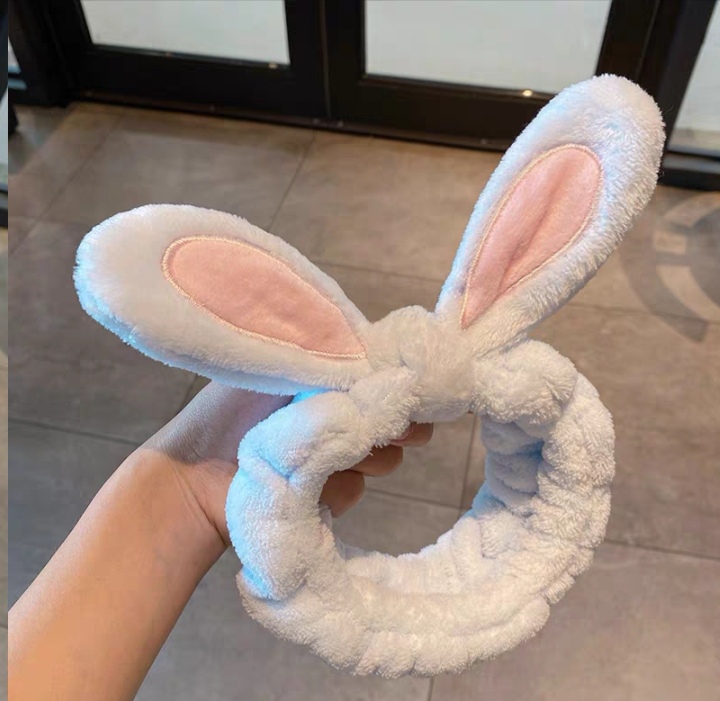 Cloth Headband Rabbit Ears Face Wash Headband Six Colors undefined