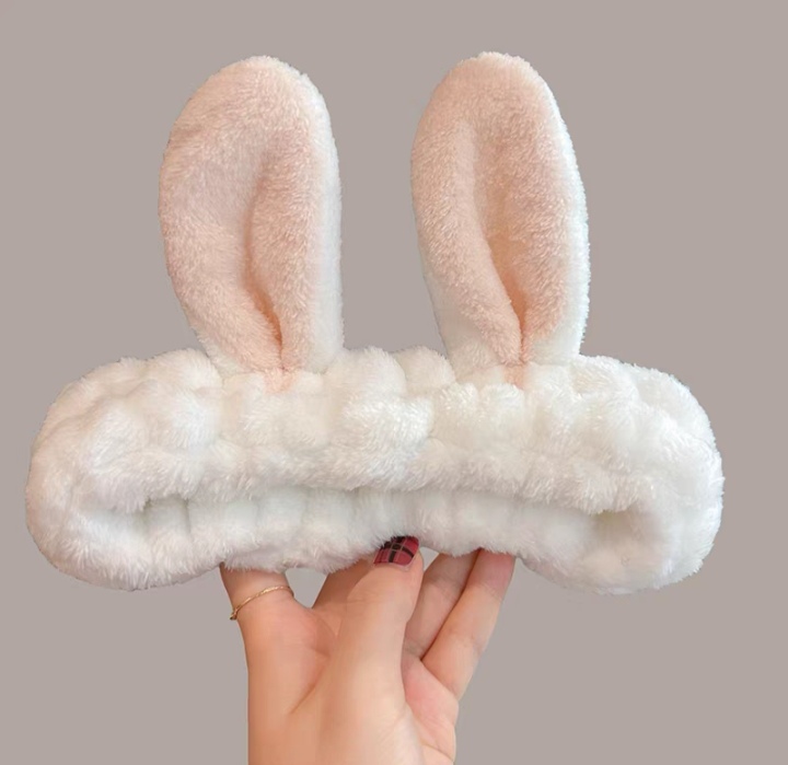 Long Ears Rabbit Ears Face Wash Headband Six Colors Application Scenario