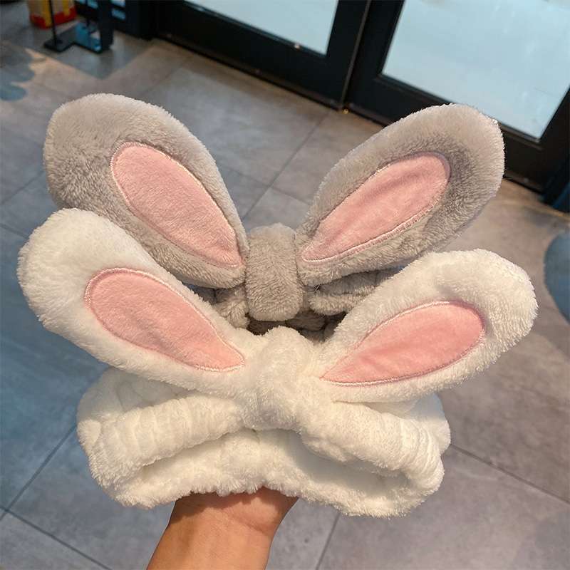Cloth Headband Rabbit Ears Face Wash Headband Six Colors Specification drawing
