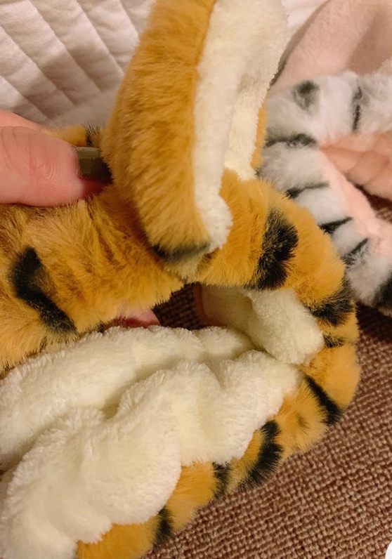 Tiger Print Cat Ear Headband Tiger Headband Yellow White Two Colors undefined