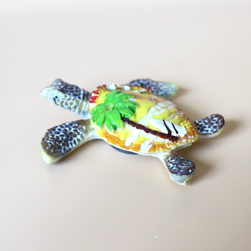 Customized resin refrigerator stickers, magnetic stickers, souvenirs and gifts from the manufacturer's wholesale of Marine animals such as sea turtles in Massa Alam, Egypt Specification image