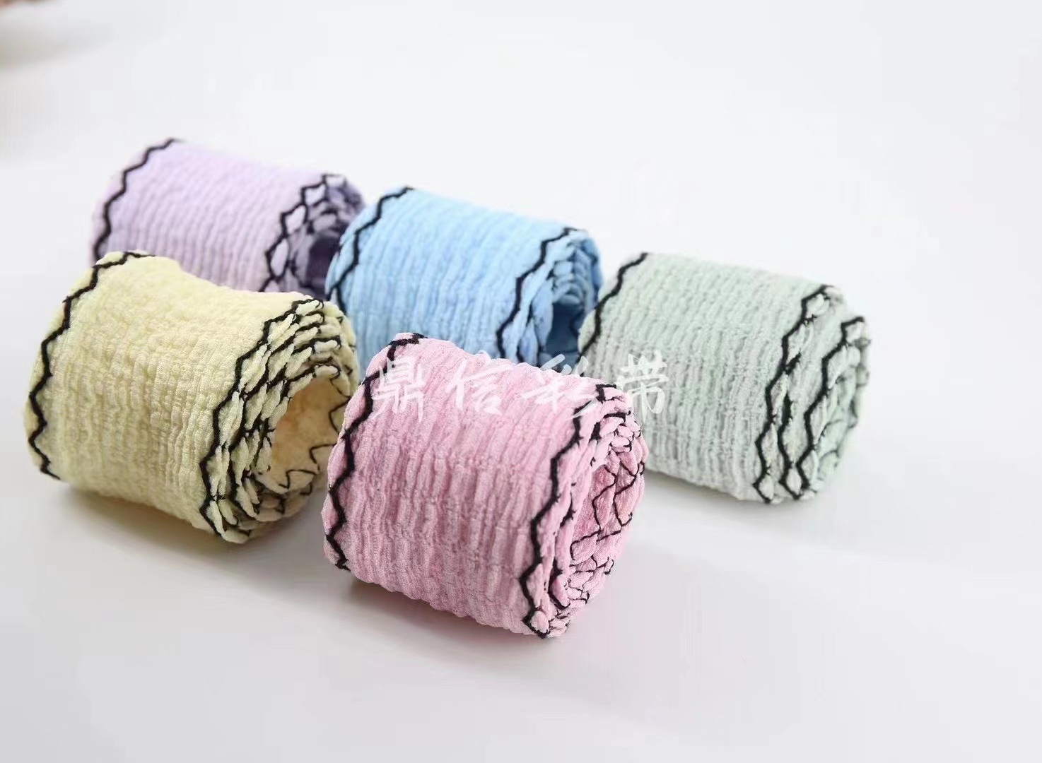 Korean handcrafted bow, wavy pleated ribbon, elegant DIY wavy lace, simple and high-end new products, hair clips, bags, clothing, webbing, pleated pleated ribbon Application Scenario