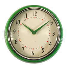 创意圆形金属挂钟欧式简约数字时钟客厅卧室装饰钟表