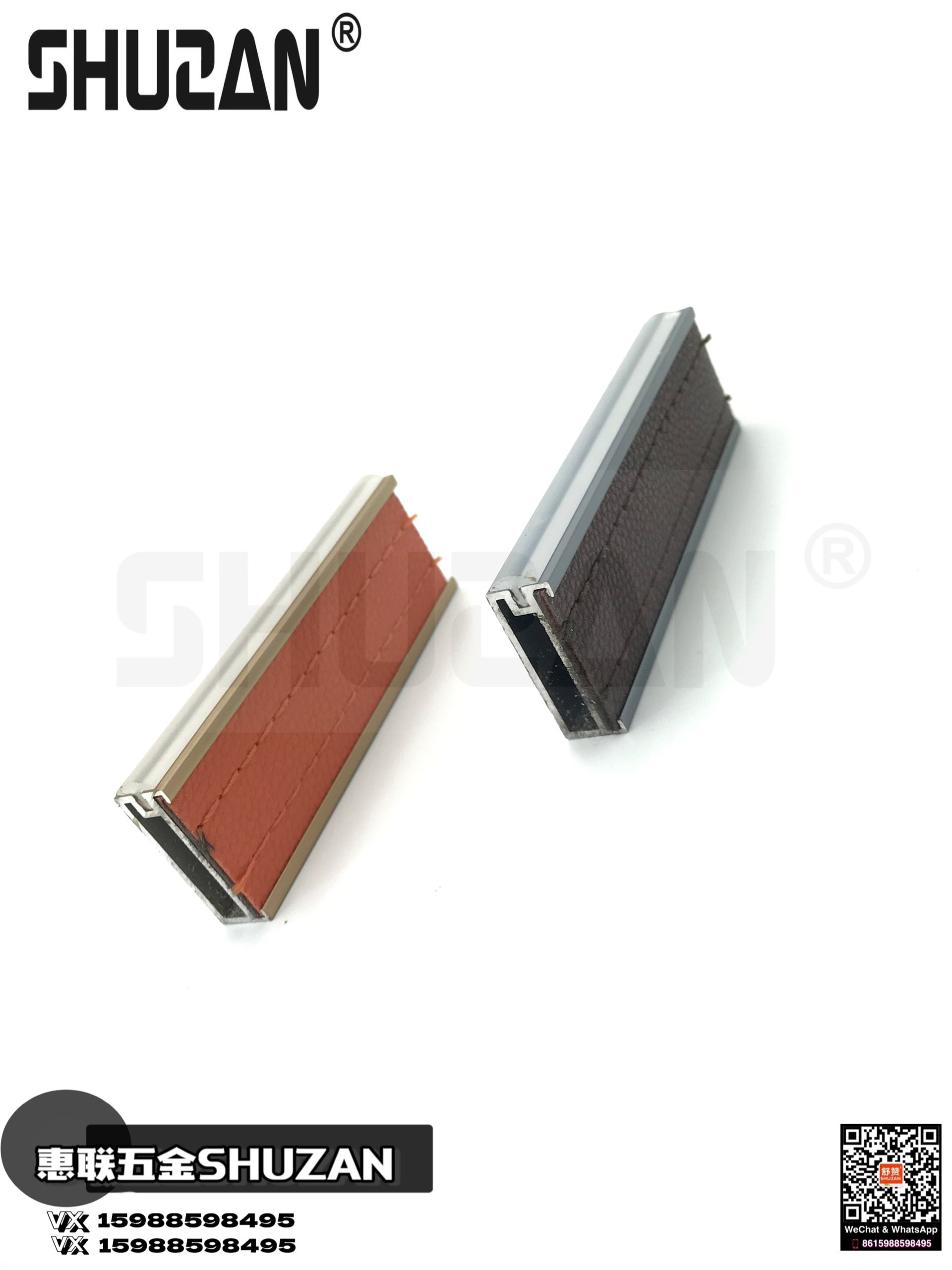 衣柜皮革挂衣杆/衣架杆托法兰座/衣橱内横杆加厚产品图