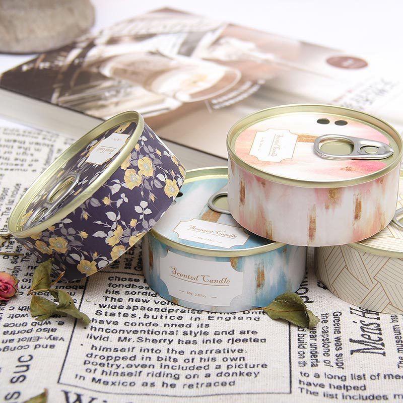 Tinplate cans, scented candles, wedding and birthday gifts, smokeless, fresh and deodorizing candle lamps, soy wax, bedroom scented ornaments Application Scenario