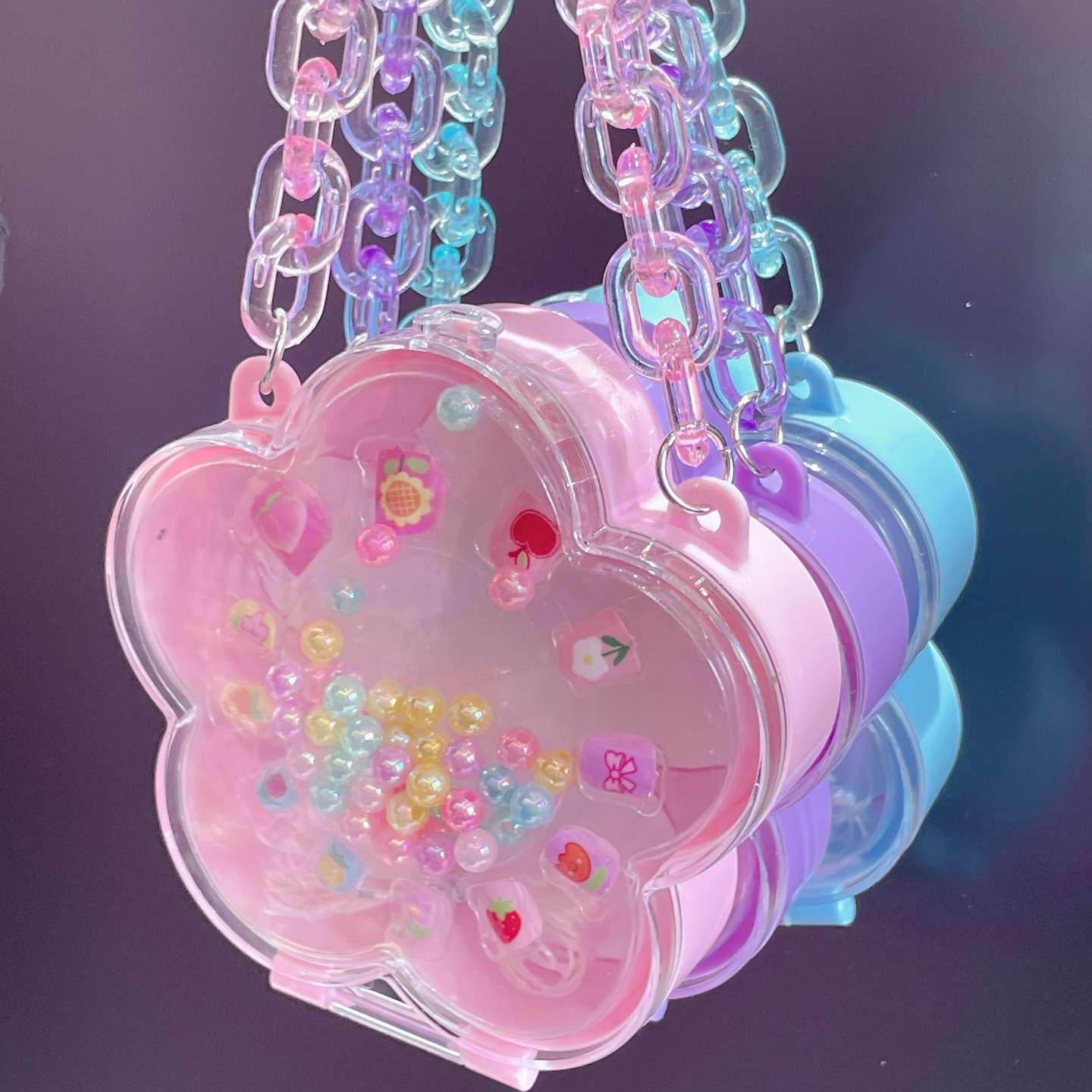 新款儿童指甲贴甲片手工DIY穿戴式可拆卸美甲贴片套装详情图2