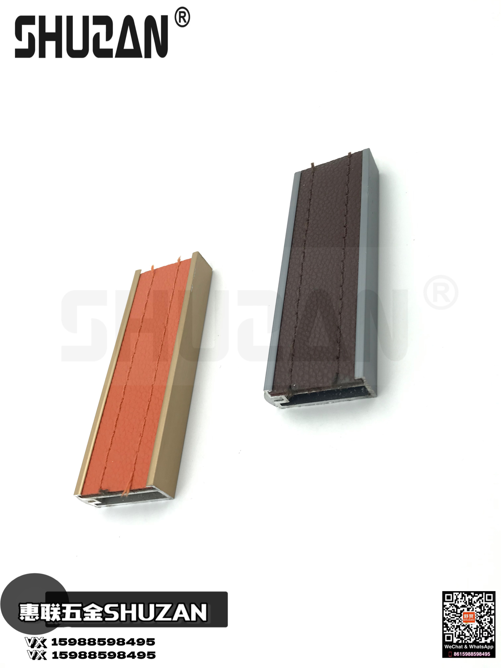 衣柜皮革挂衣杆/衣架杆托法兰座/衣橱内横杆加厚细节图