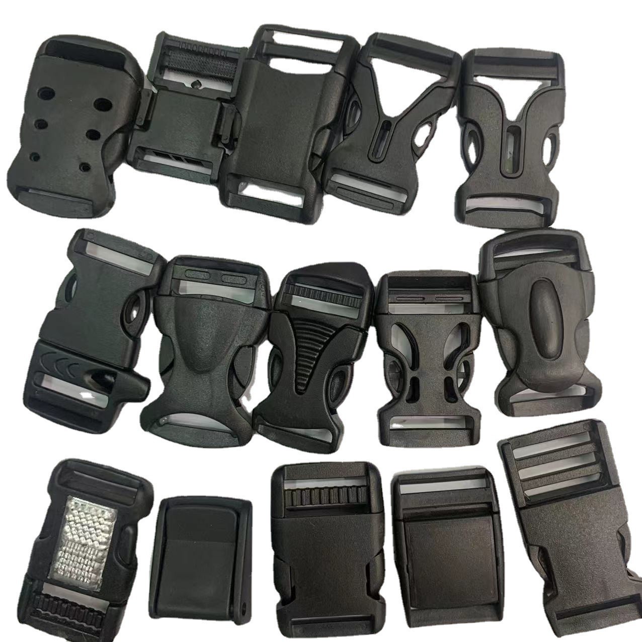 【蓝光服装辅料】塑料POM 黑色 插扣 背包织带调节扣箱包配件批发