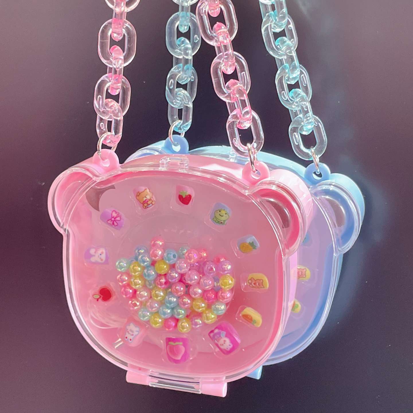 新款儿童指甲贴甲片手工DIY穿戴式可拆卸美甲贴片套装详情图3