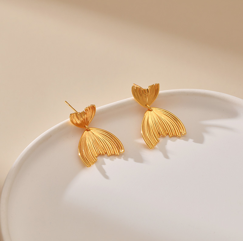 Geometric Irregular Earrings full figure