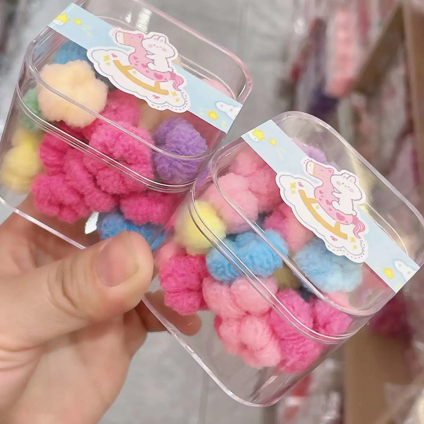 Children's small hair band, seamless hair tie, high elasticity and no damage to hair, towel band, simple candy-colored rubber band, girls' hair tie detail image 2