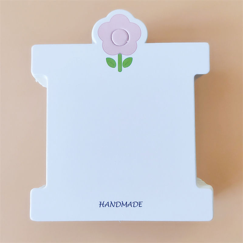8.5*10厘米韩版通用皮筋手链卡头饰展示包装卡纸卡花朵白色卡纸详情图5
