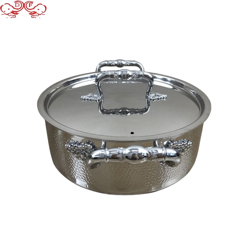 DF99040 Mandarin Duck Pot Hot Pot Pot Commercial three-layer steel soup pot 304 stainless steel hot pot DF Trading House Item Picture