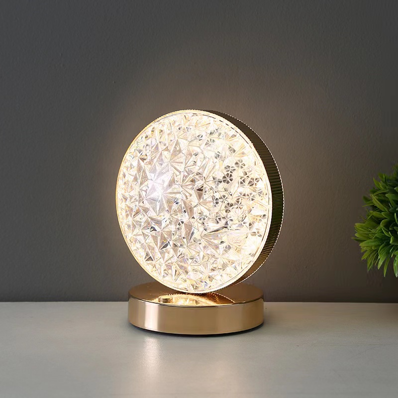Table lamp, star and moon table lamp, ambient light, simple modern, light luxury, touch decoration, night light