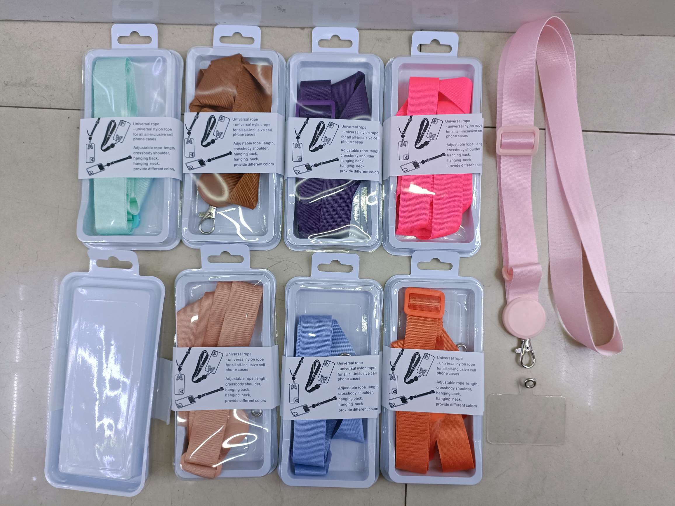 大头万能绳 挂绳+垫片 可挂脖可斜挎挂绳