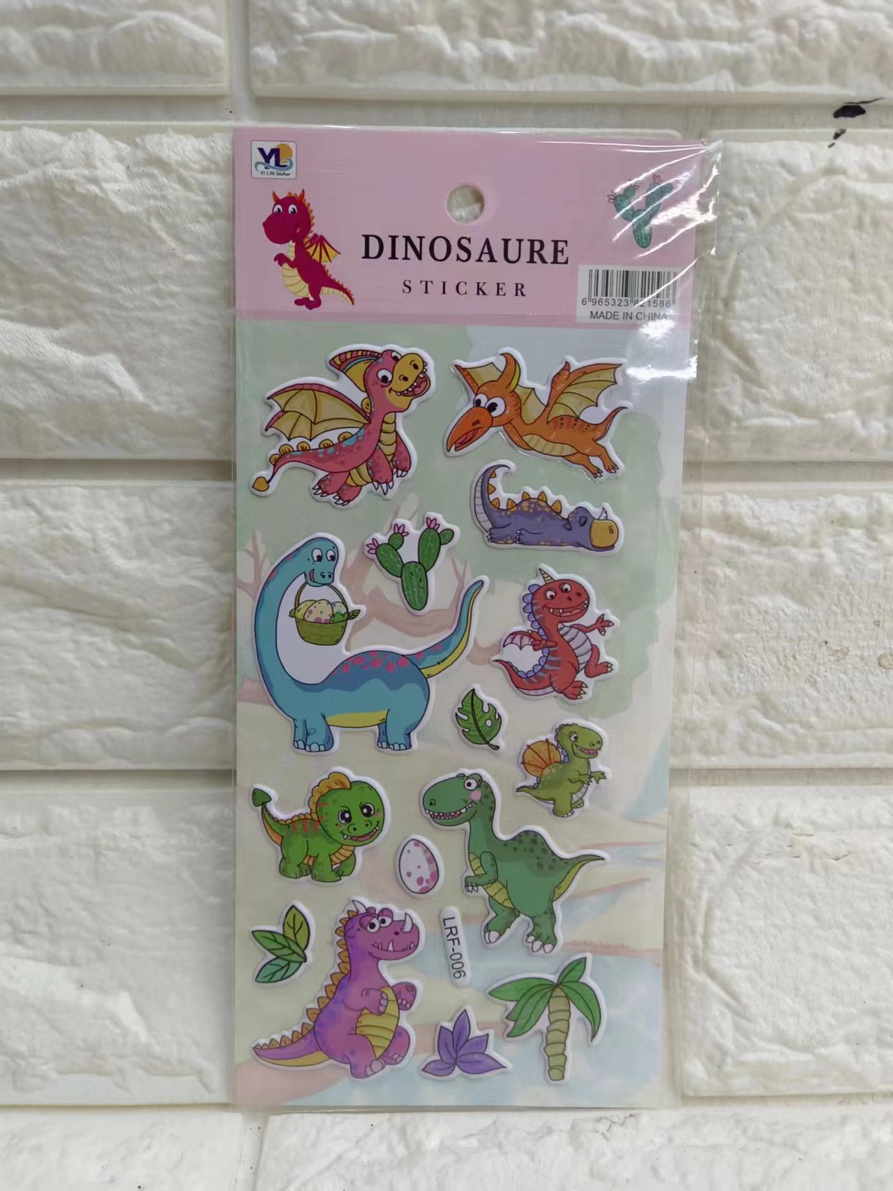 LRF dinosaurio hibiscus piel bubble stickers details Picture