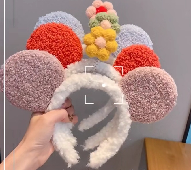 Mickey Sunflower Headband Face Wash Headband Six Colors details Picture