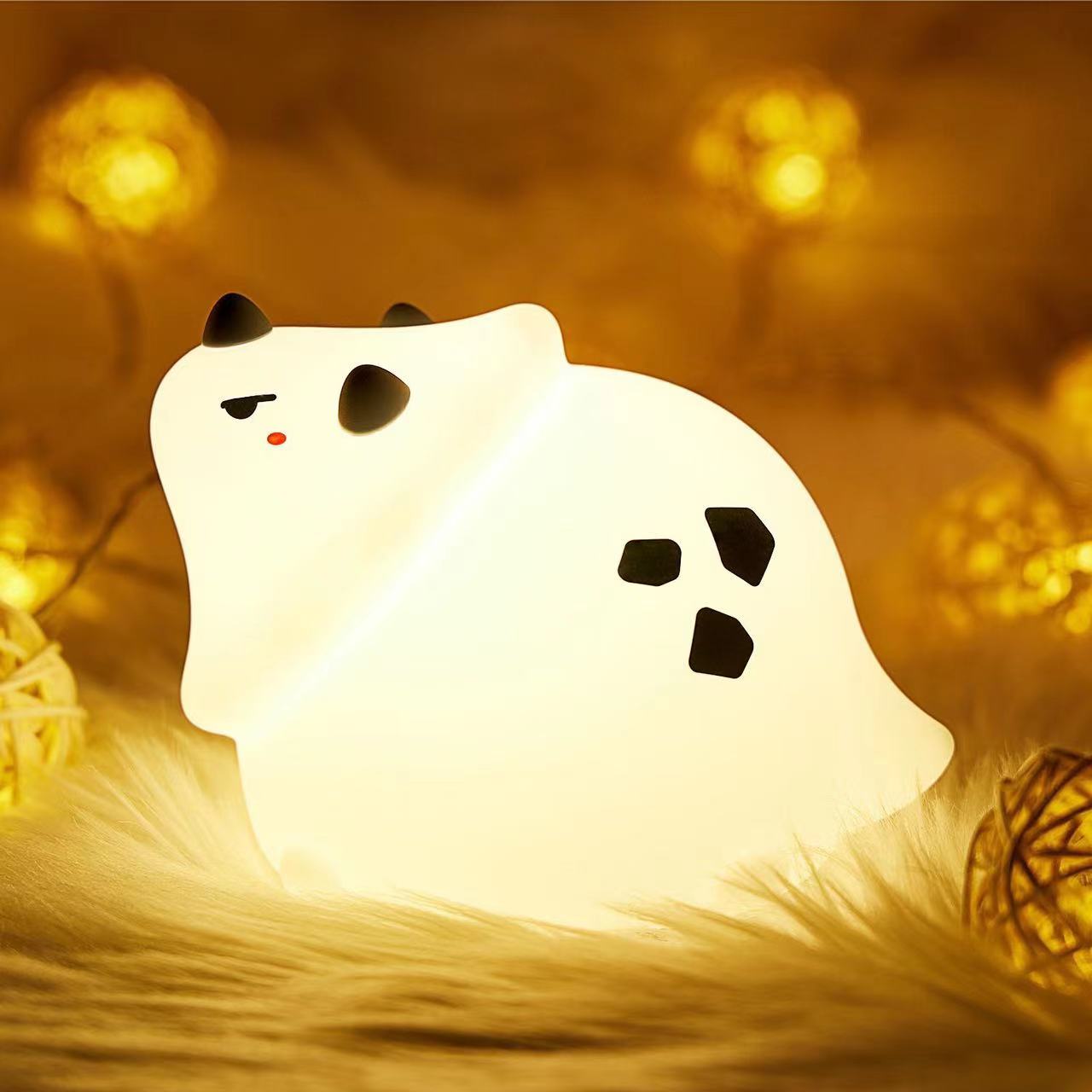 Little Deer Silicone All-Fire Night light charging Bedroom Bedside sleep patting cute desk lamp