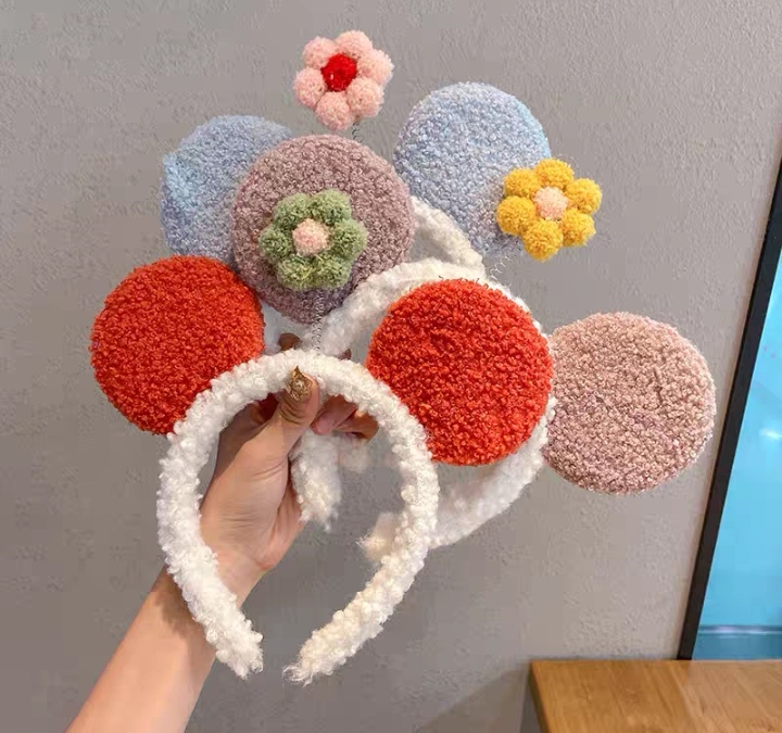 Mickey Sunflower Headband Face Wash Headband Six Colors Specification drawing