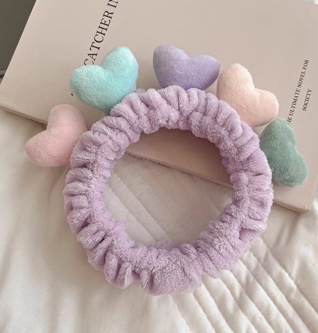 Five Small Love Hair Band Face Wash Hair Band Five Colors undefined