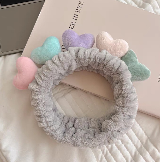 Five Small Love Hair Band Face Wash Hair Band Five Colors undefined