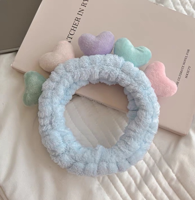 Five Small Love Hair Band Face Wash Hair Band Five Colors undefined
