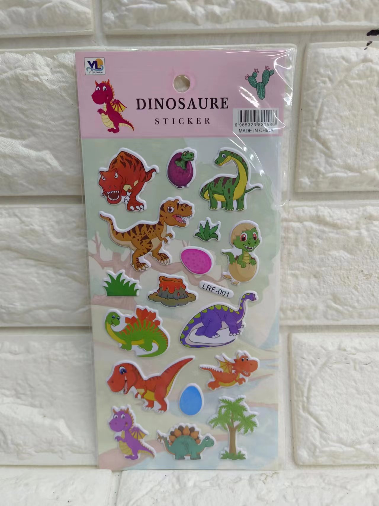 LRF dinosaurio hibiscus piel bubble stickers Application Scenario