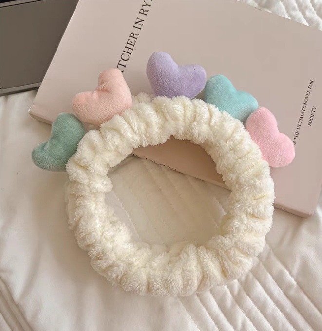 Five Small Love Hair Band Face Wash Hair Band Five Colors undefined