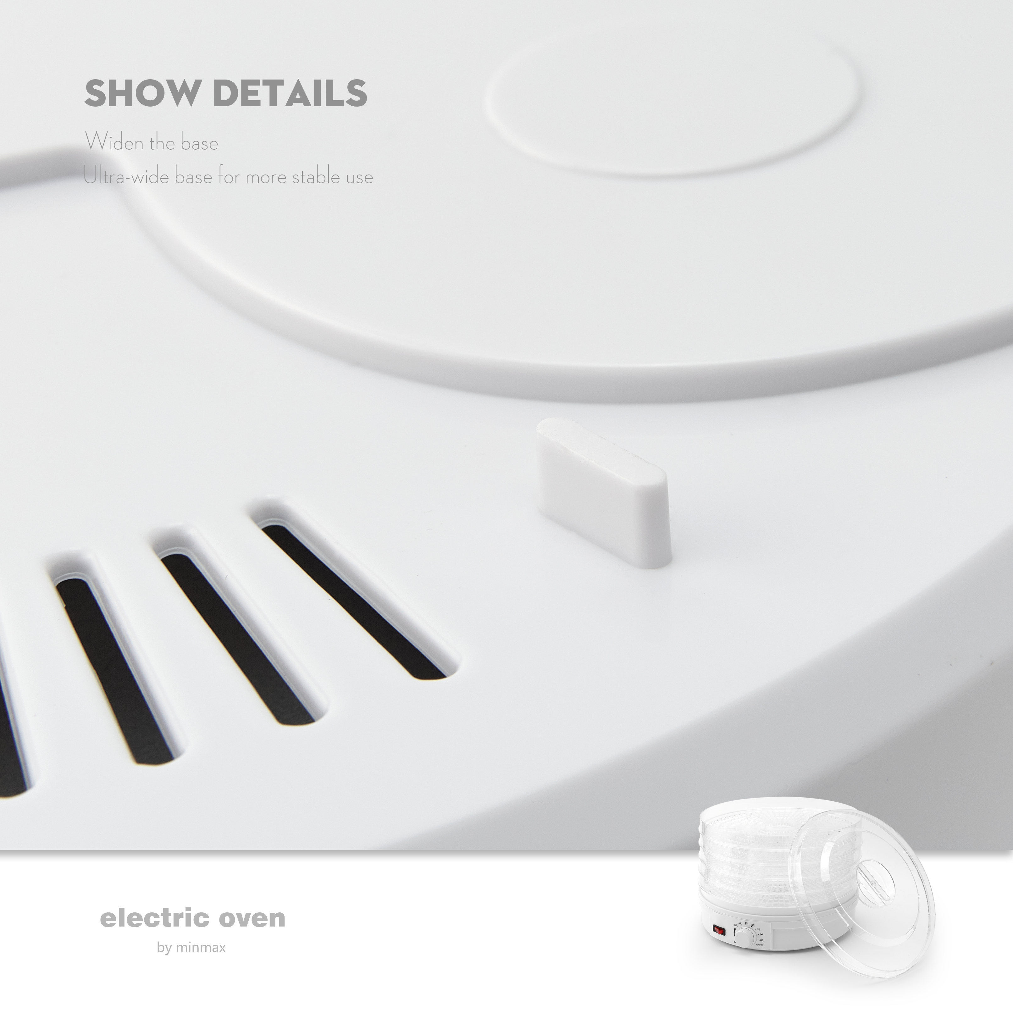 minMAX fruit dryer, food dehydration and air dryer, household fruit, vegetable, meat, medicinal herb, yogurt drying, cross-border foreign trade 770 Item Picture