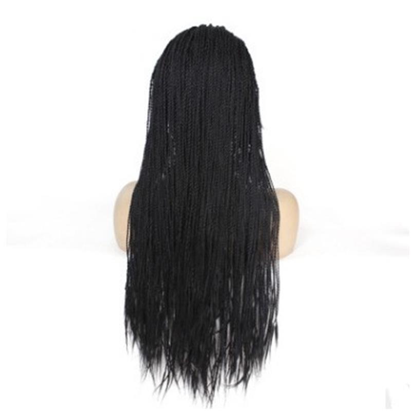 Amazon three-strand braid European and American wig for women, lace and synthetic fiber braid headwear wholesale LW0291 Specification image