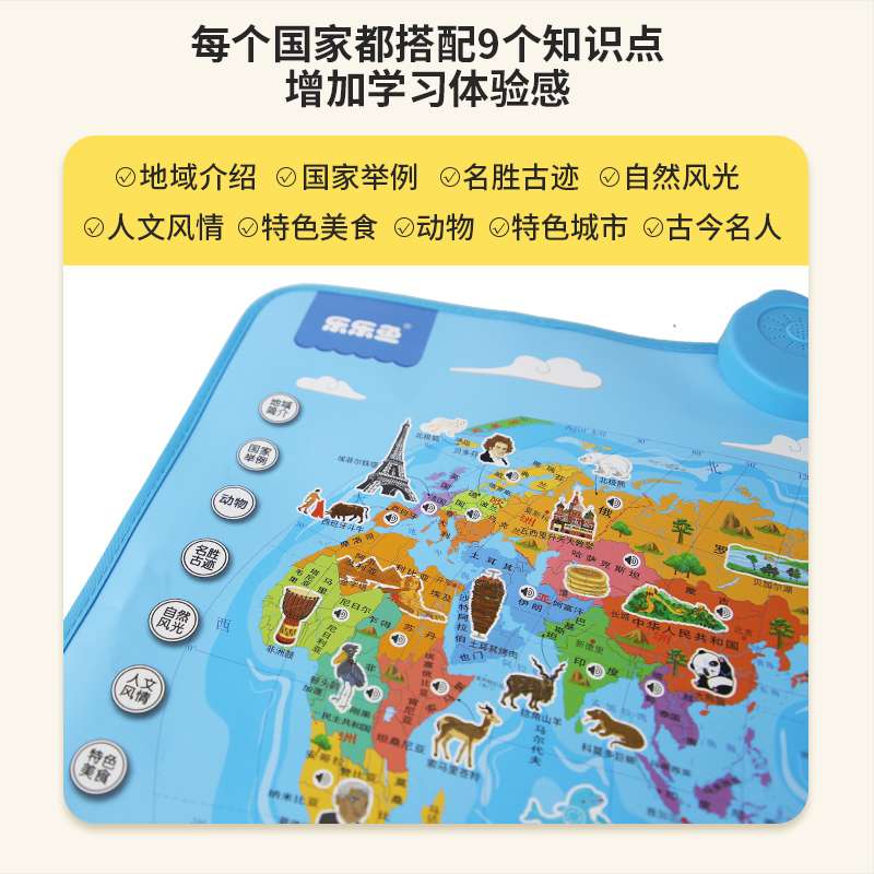 中国有声地图 世界有声地图 有声挂图