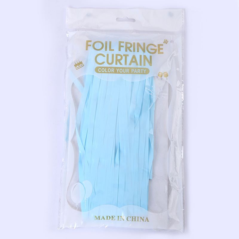 雨丝帘/门帘/彩带白底实物图